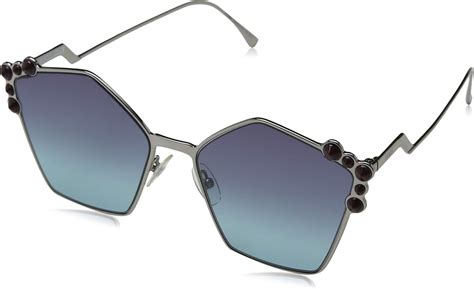 Fendi FF0261/S 6LB Ruthenium FF0261/S Square Sunglasses 